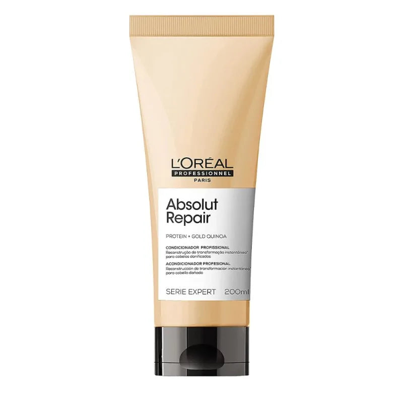 Kit L'Oréal Professionnel Serie Expert Absolut Repair Gold Quinoa + Protein Trio de Nutrição (3 Produtos)