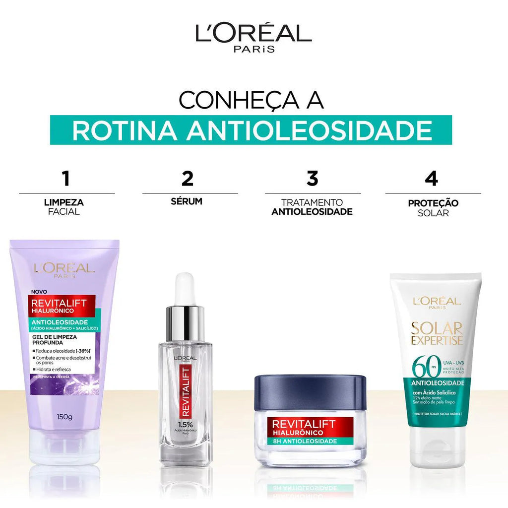 Protetor Solar Facial L'Oreal Paris Solar Expertise Antioleosidade FPS 60 40g